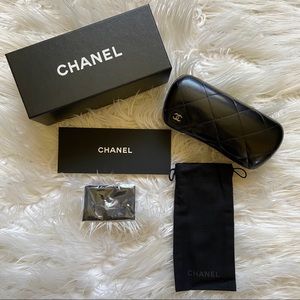 Chanel Quilted Sunglasses Case NEW IN BOX Cloth